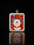 Vairocana Buddha Eye 2cm Thangka, Goat & Monkey Zodiac｜大日如来佛眼唐卡