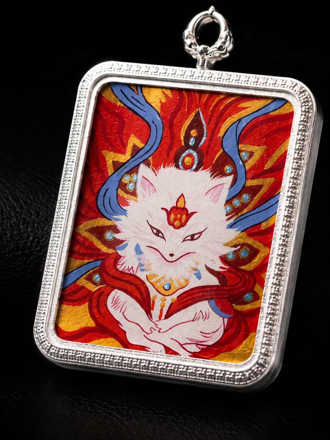 Vairocana Buddha Eye 2cm Thangka, Goat & Monkey Zodiac｜大日如来佛眼唐卡
