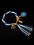 Black Jambhala Buddha Eye Woven Thangka Bracelet｜黑财神佛眼唐卡手链