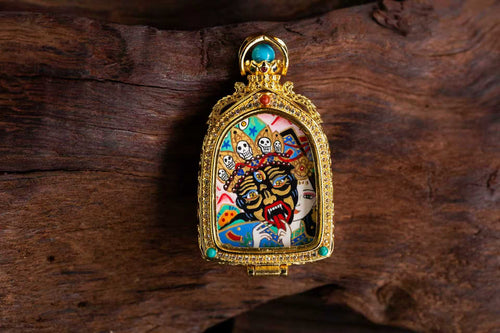 【八大守护·扎基拉姆系列】扎基拉姆 前世今生 护法女神 随身唐卡吊坠 · 纯手工矿物颜料