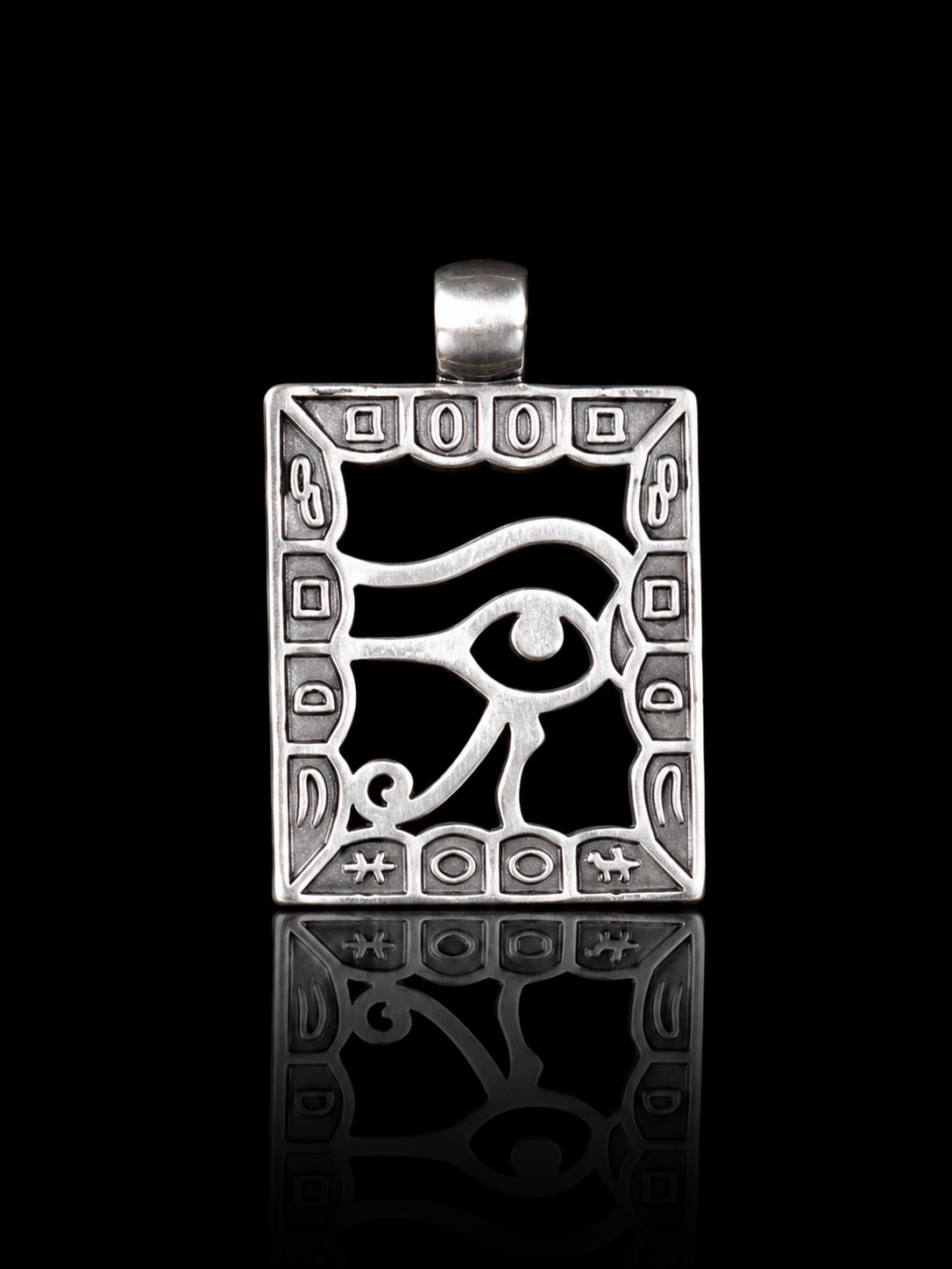 S925 Silver Eye of Horus Vintage Pendant · Ancient Egyptian Protective Eye