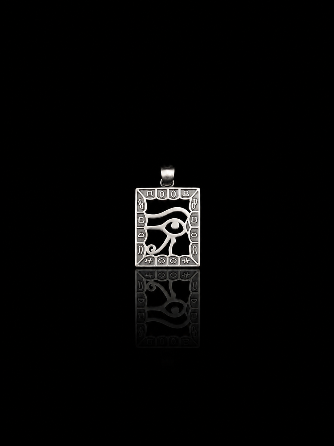 S925 Silver Eye of Horus Vintage Pendant · Ancient Egyptian Protective Eye