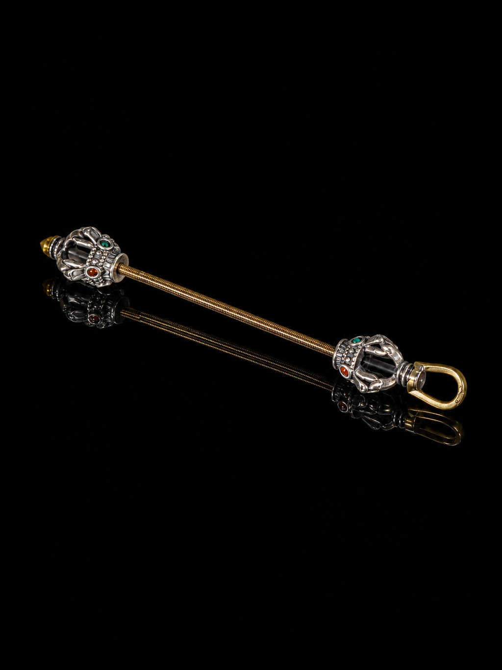 Vajra Tibetan Silver Car Charm｜金刚杵藏银挂饰