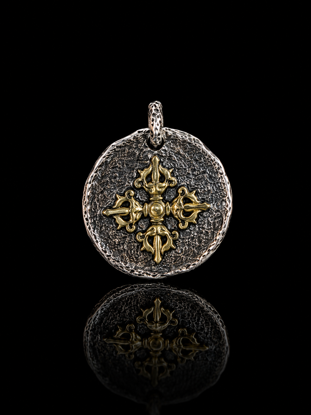 Tibetan Yellow Jambhala Pendant - Attract Wealth and Blessings, Auspicious Tibetan Silver