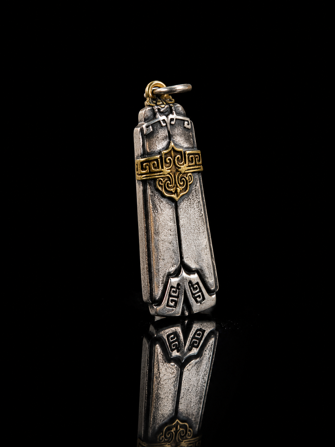 Tibetan Double Axe · Amulet & Protection Retro Tibetan Silver Pendant