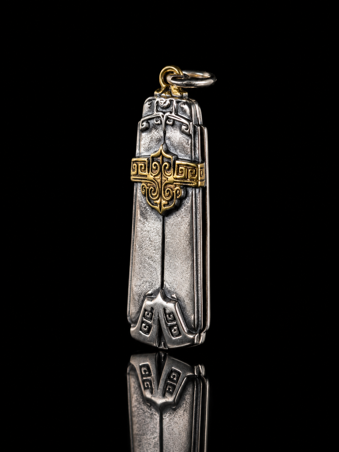 Tibetan Double Axe · Amulet & Protection Retro Tibetan Silver Pendant