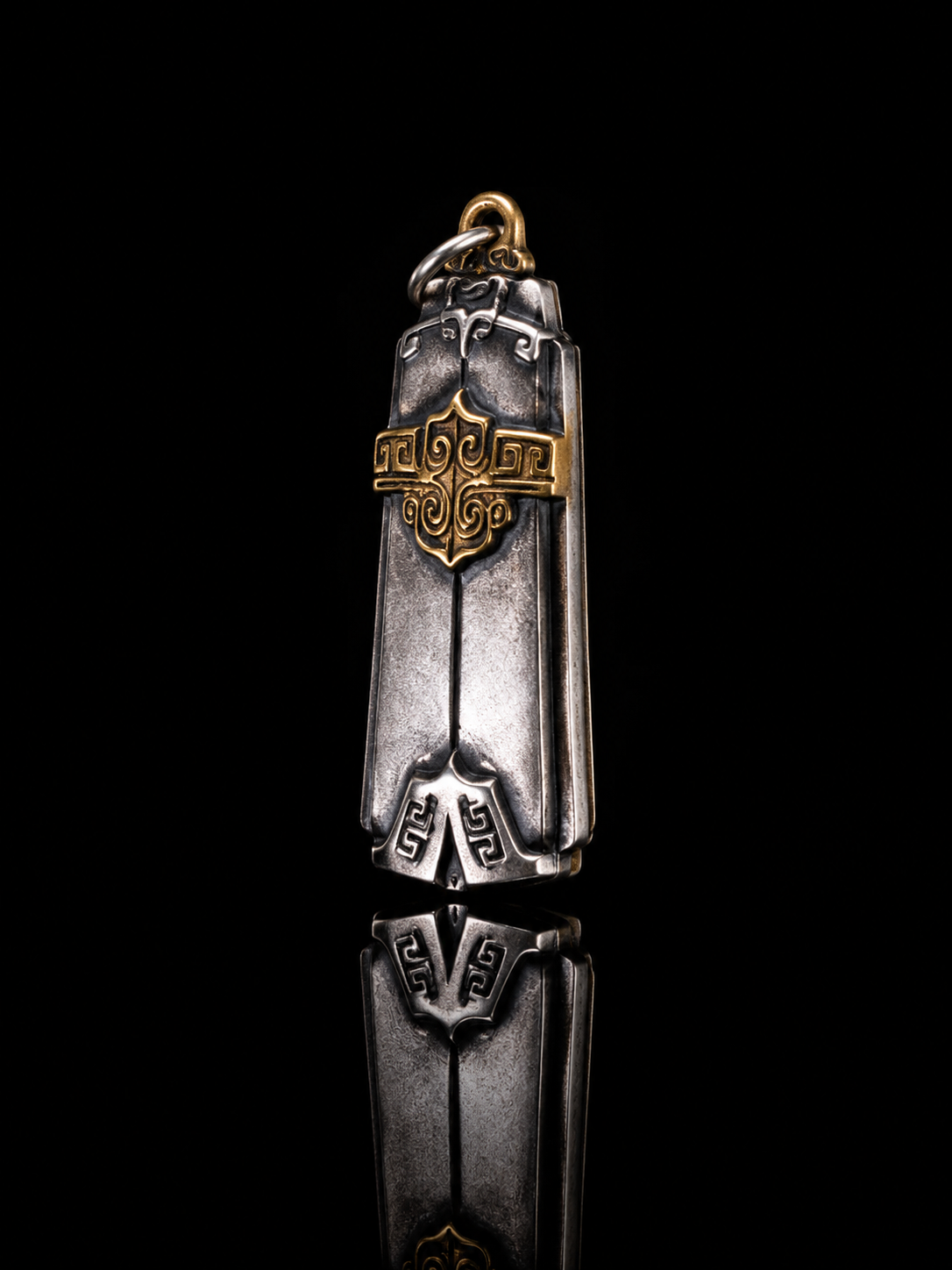 Tibetan Double Axe · Amulet & Protection Retro Tibetan Silver Pendant