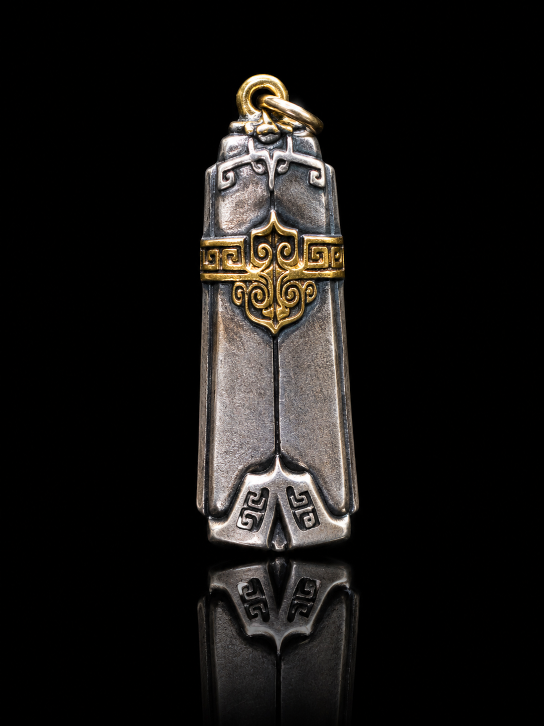 Tibetan Double Axe · Amulet & Protection Retro Tibetan Silver Pendant