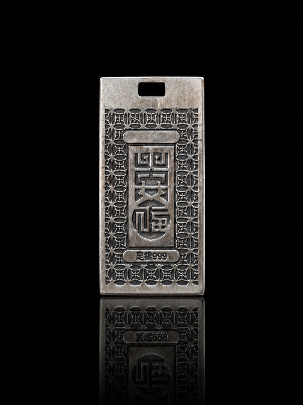Chinese Amitabha Buddha Birth Deity · S999 Sterling Silver Prayer and Protection Pendant