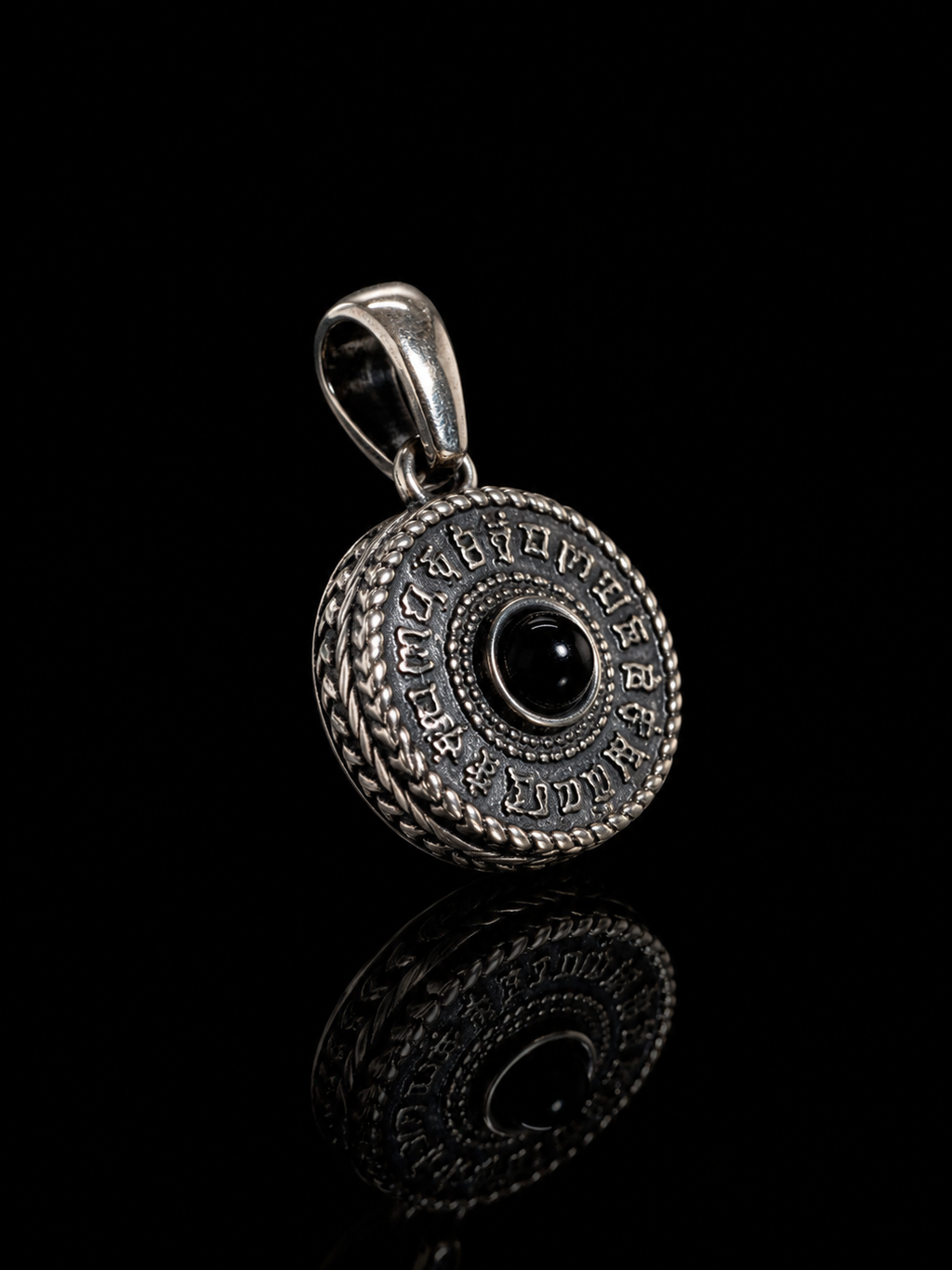 Om Mani Padme Hum Prayer Wheel Tibetan Silver Pendant｜六字真言转经轮藏银吊坠