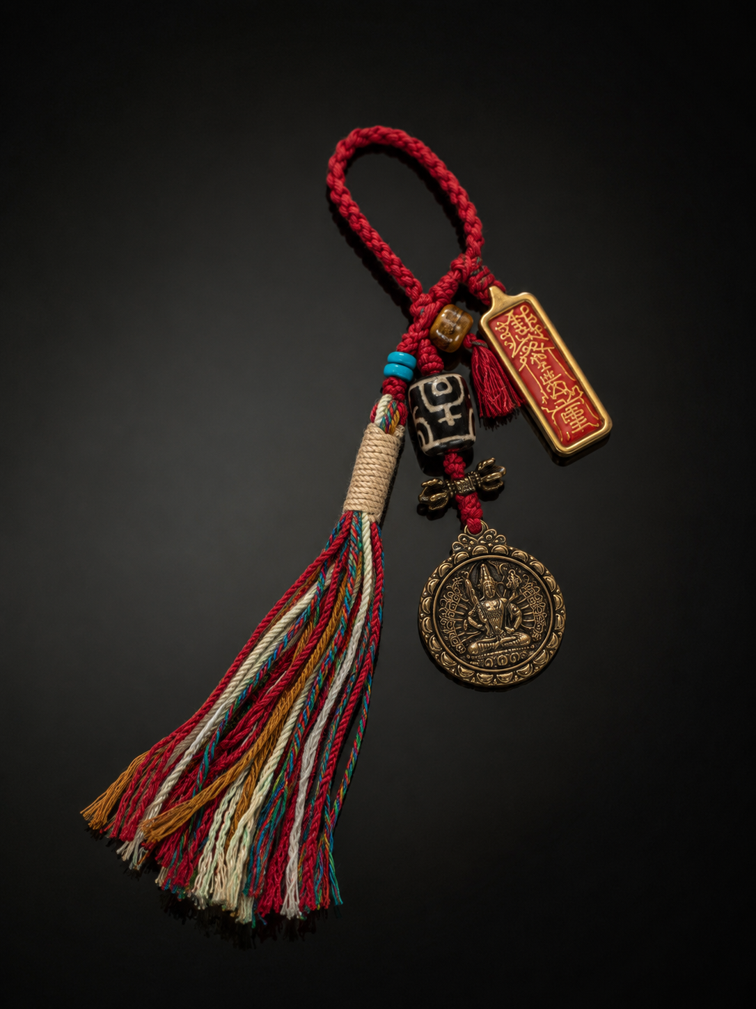 Pig Zodiac Tai Sui Peace Amulet Portable Thangka