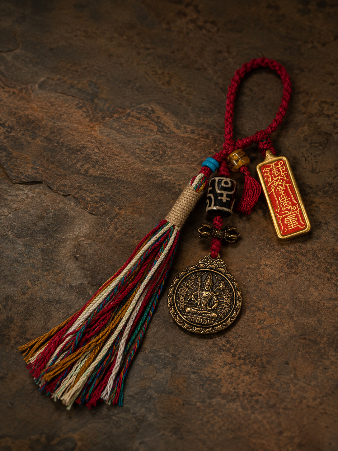 Pig Zodiac Tai Sui Peace Amulet Portable Thangka