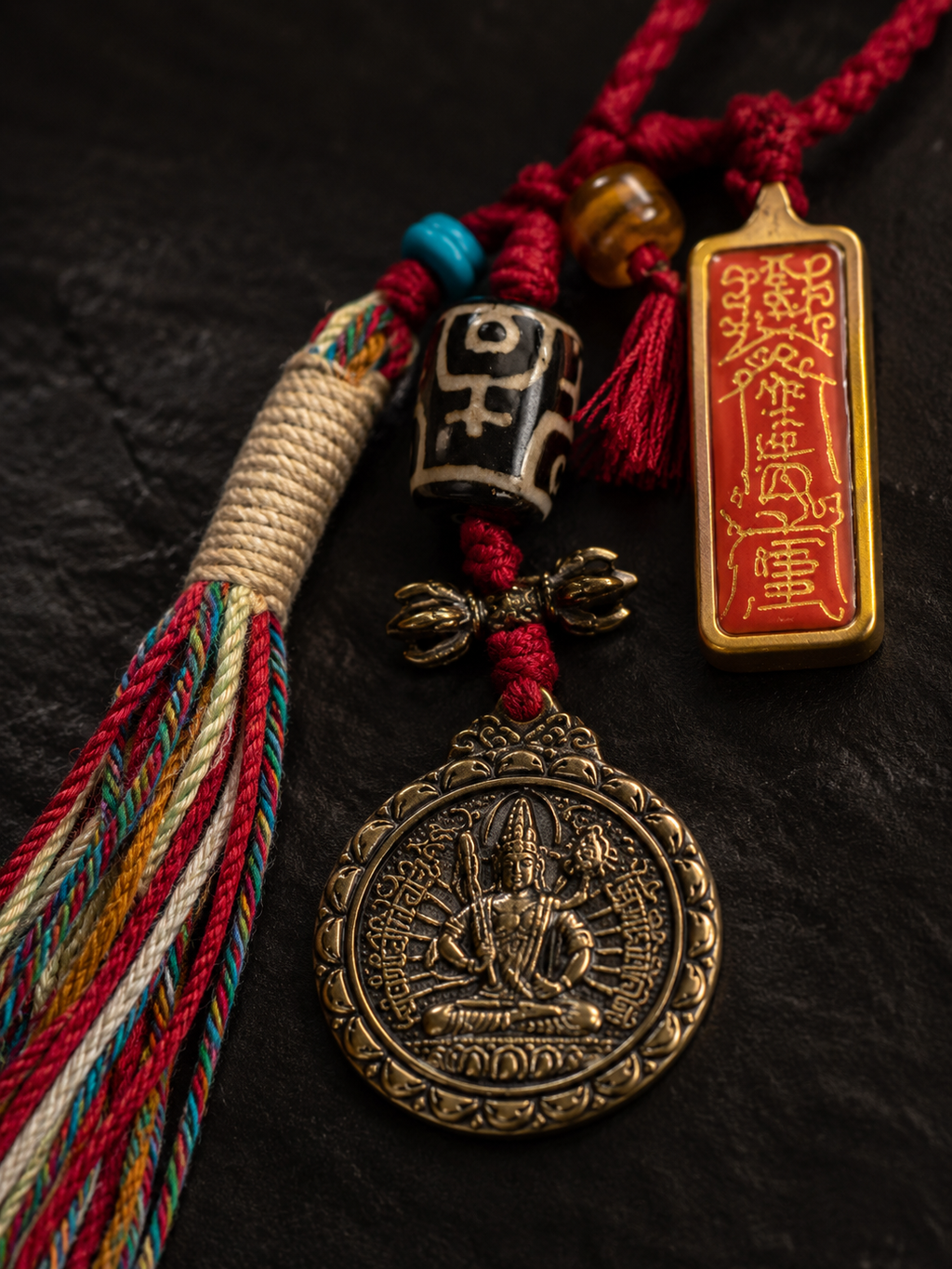 Pig Zodiac Tai Sui Peace Amulet Portable Thangka