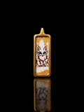 Golden Fox Spirit Thangka Pendant｜金色小狐仙护法唐卡