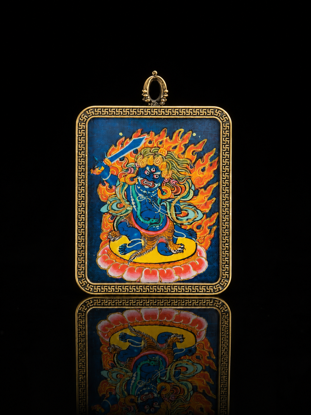 Eight Guardian Deities · Chicken Series | Acala (Fudō Myōō) Portable Charm (4:5)
