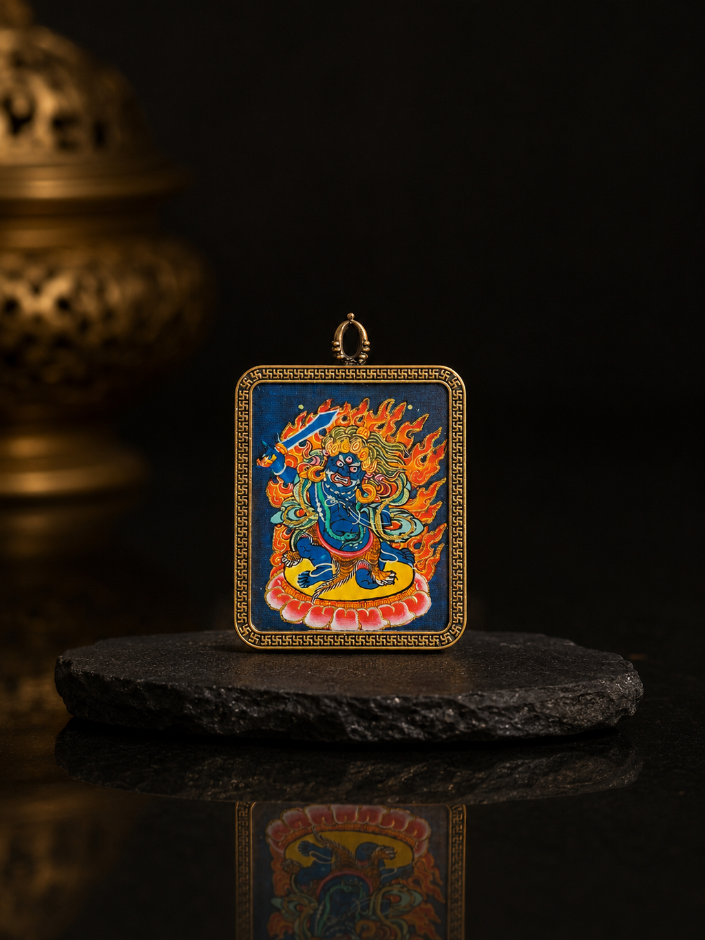 Eight Guardian Deities · Chicken Series | Acala (Fudō Myōō) Portable Charm (4:5)
