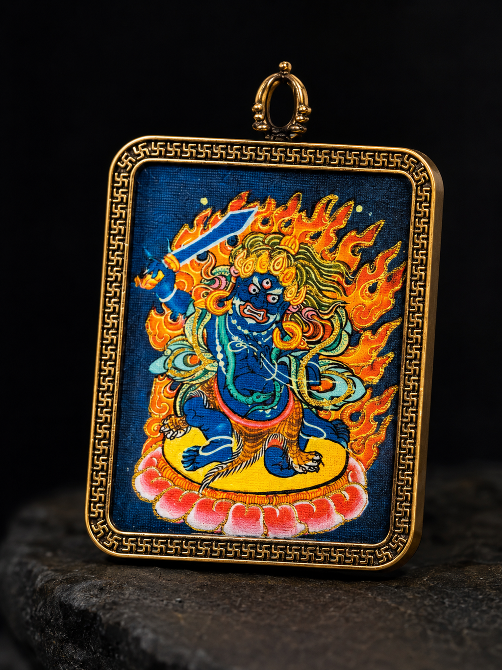 Eight Guardian Deities · Chicken Series | Acala (Fudō Myōō) Portable Charm (4:5)