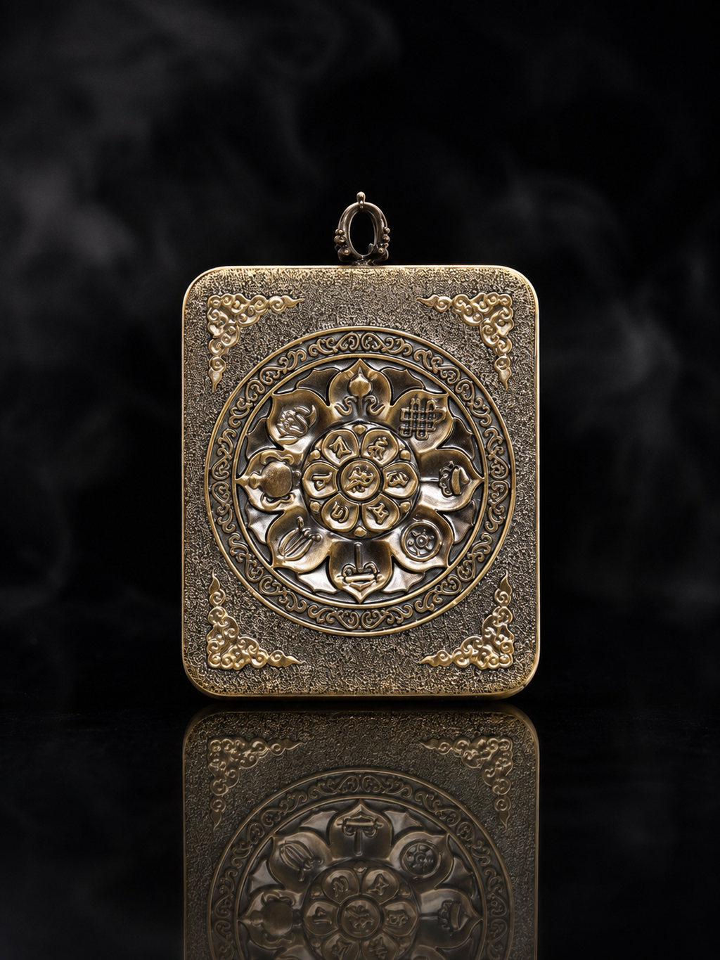 Green Tara 4:5 Portable Thangka Charm｜绿度母4:5随身唐卡挂件