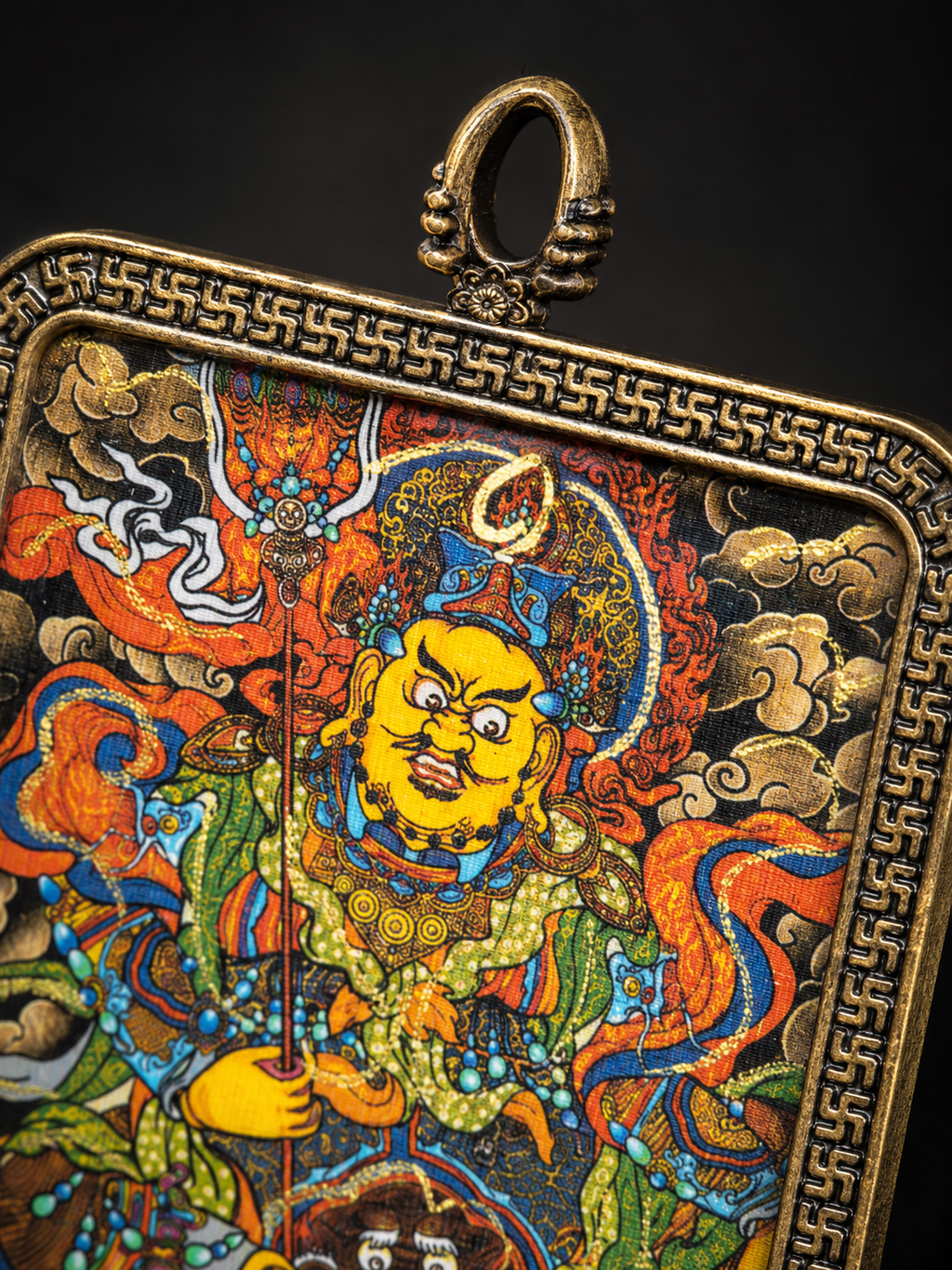 Eight Guardians · Yellow Jambhala Maintenance Pendant (4:5)