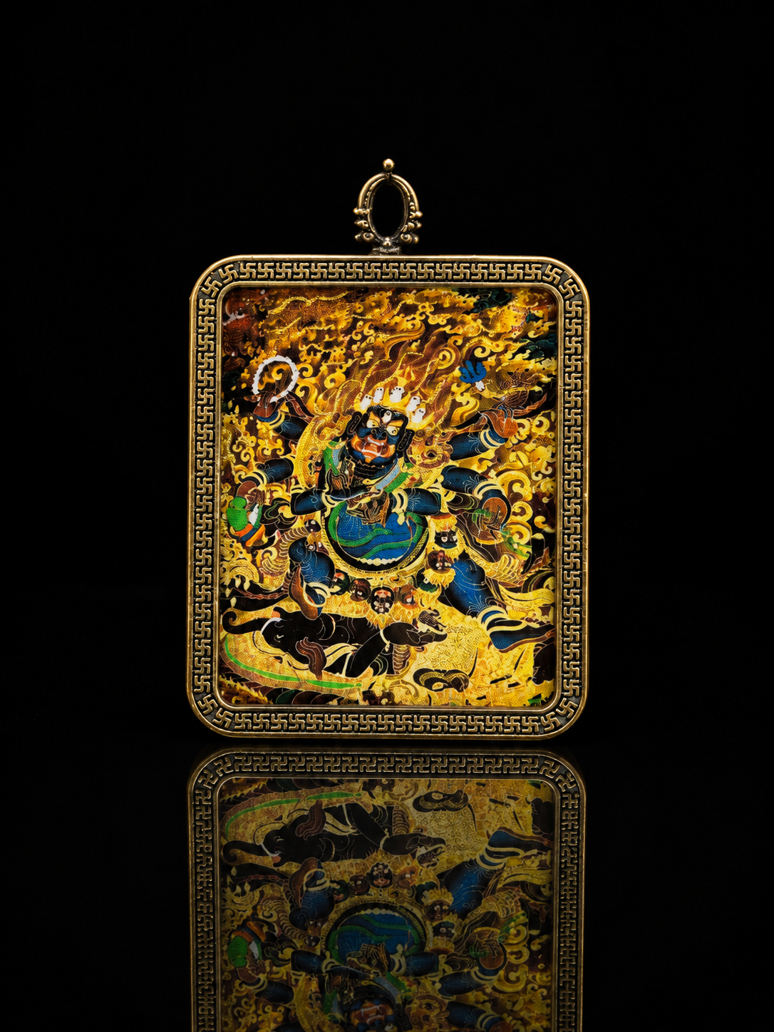 Six-Armed Mahakala Portable Thangka｜六臂大黑天随身唐卡