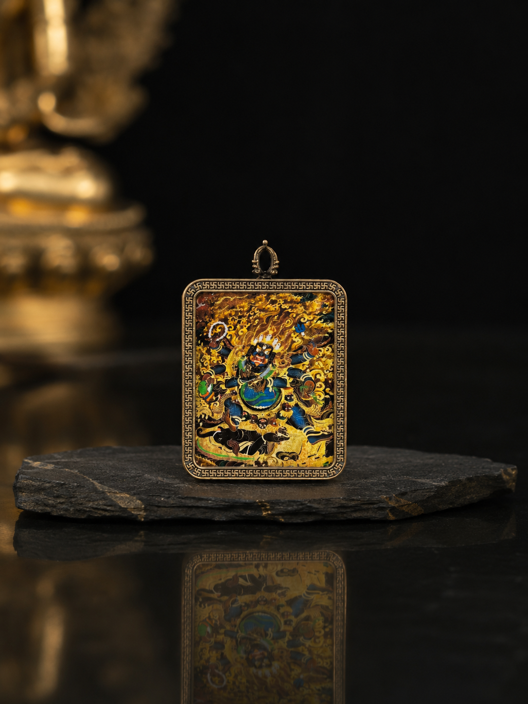 Six-Armed Mahakala Portable Thangka｜六臂大黑天随身唐卡