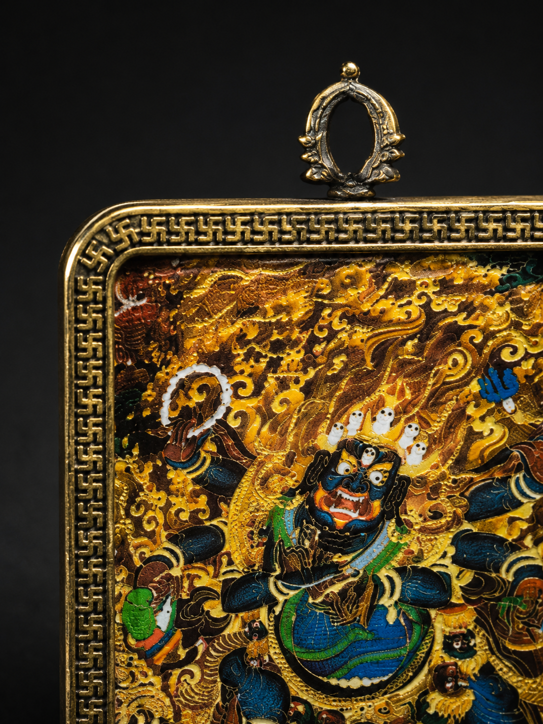 Six-Armed Mahakala Portable Thangka｜六臂大黑天随身唐卡