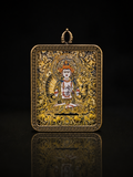 Mahasthamaprapta Portable Thangka, Horse Zodiac Style B｜大势至菩萨马本命唐卡
