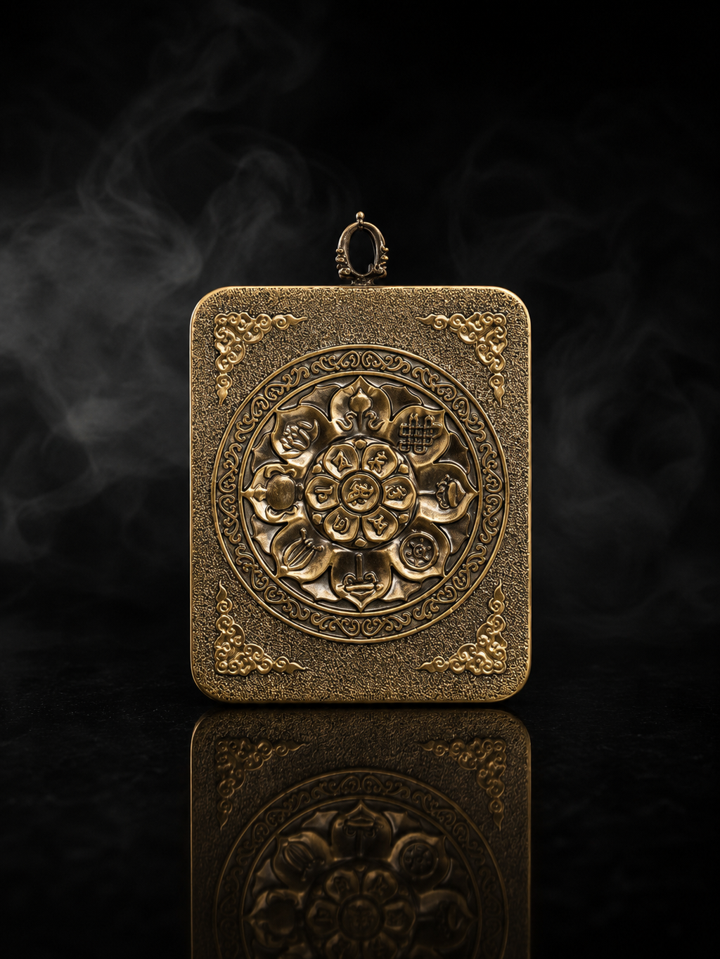 Samantabhadra Black-Gold Thangka, Dragon & Snake Zodiac｜普贤菩萨金黑唐卡
