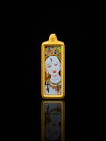 Eight Great Protectors · Dharma Protectors Series | White Tara Golden Long Portable Thangka - Hand-painted with Mineral Pigments, Tibetan Deity of Longevity and Compassion