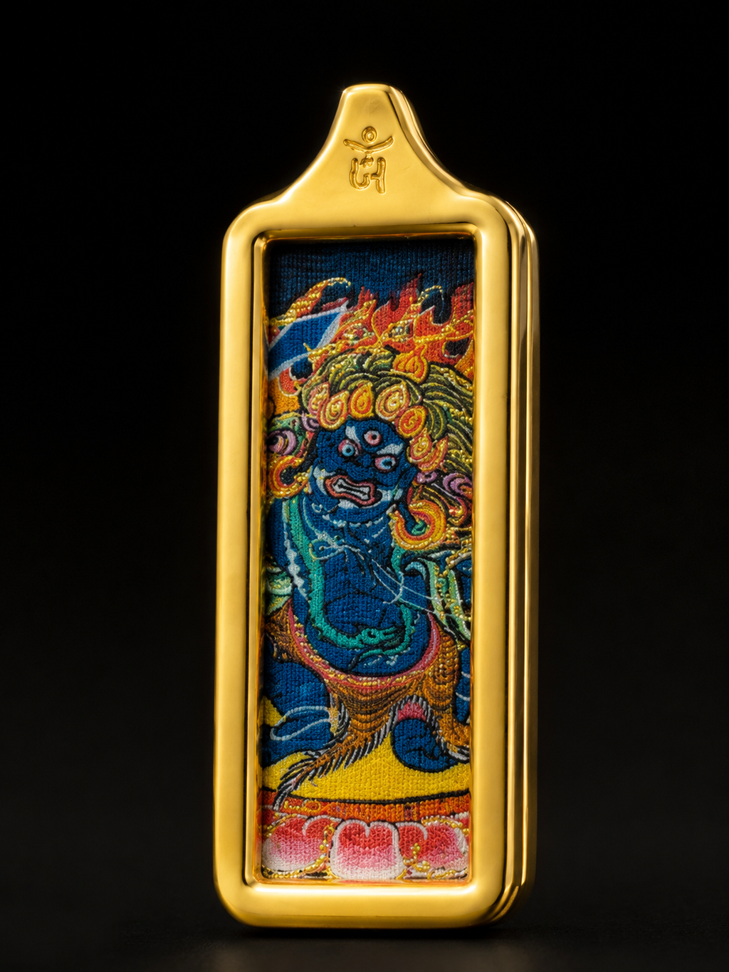 Eight Great Guardian Deities · Dharma Protector Series | Achala Golden Thangka, Handmade Mineral Pigments, Tibetan Barrier-Breaking Dharma Protector