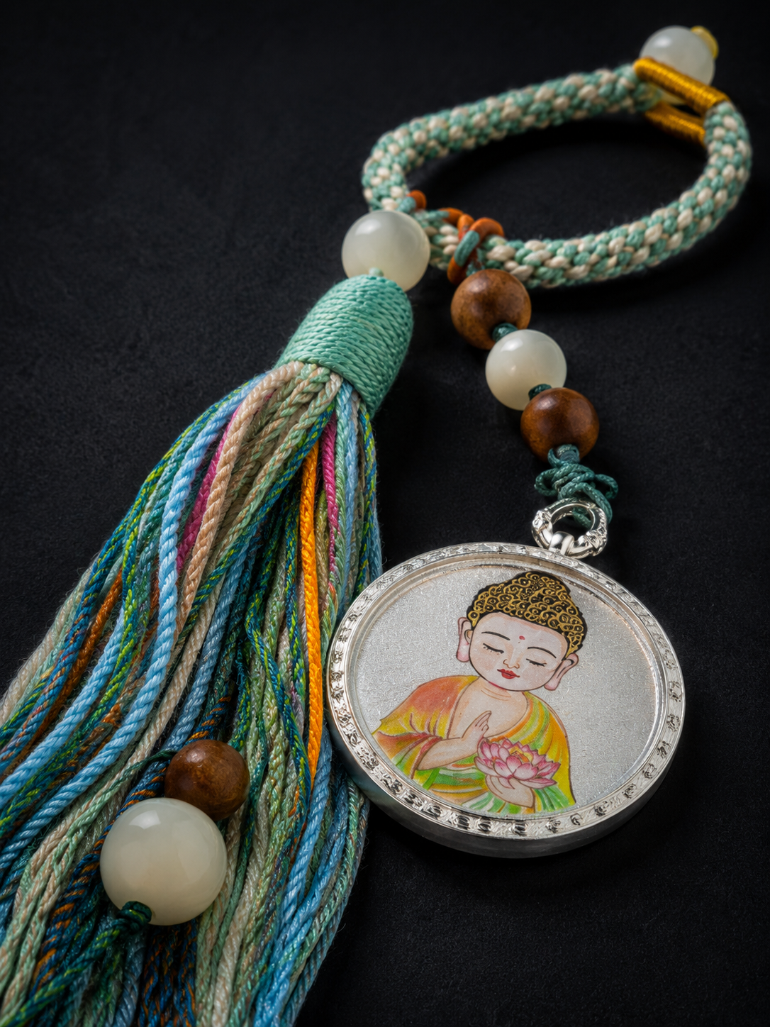 Amitabha 3cm Himalayan Thangka, Dog & Pig Zodiac｜阿弥陀佛3cm随身唐卡