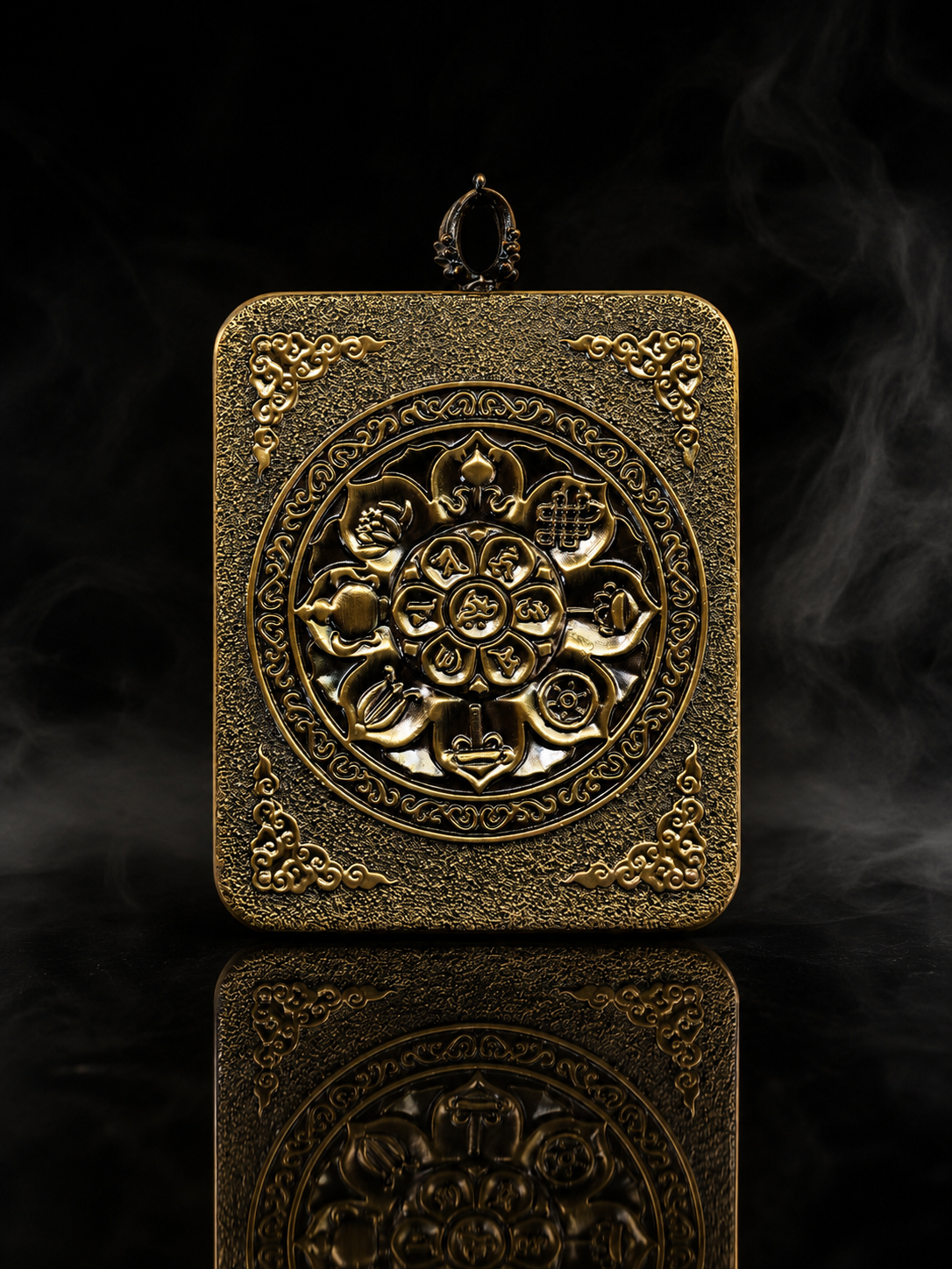 Four-Armed Avalokiteshvara Portable Thangka, Rat Zodiac｜四臂观音鼠本命唐卡
