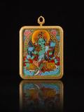 Manjushri & Green Tara Double-Sided Thangka｜文殊菩萨绿度母双面唐卡