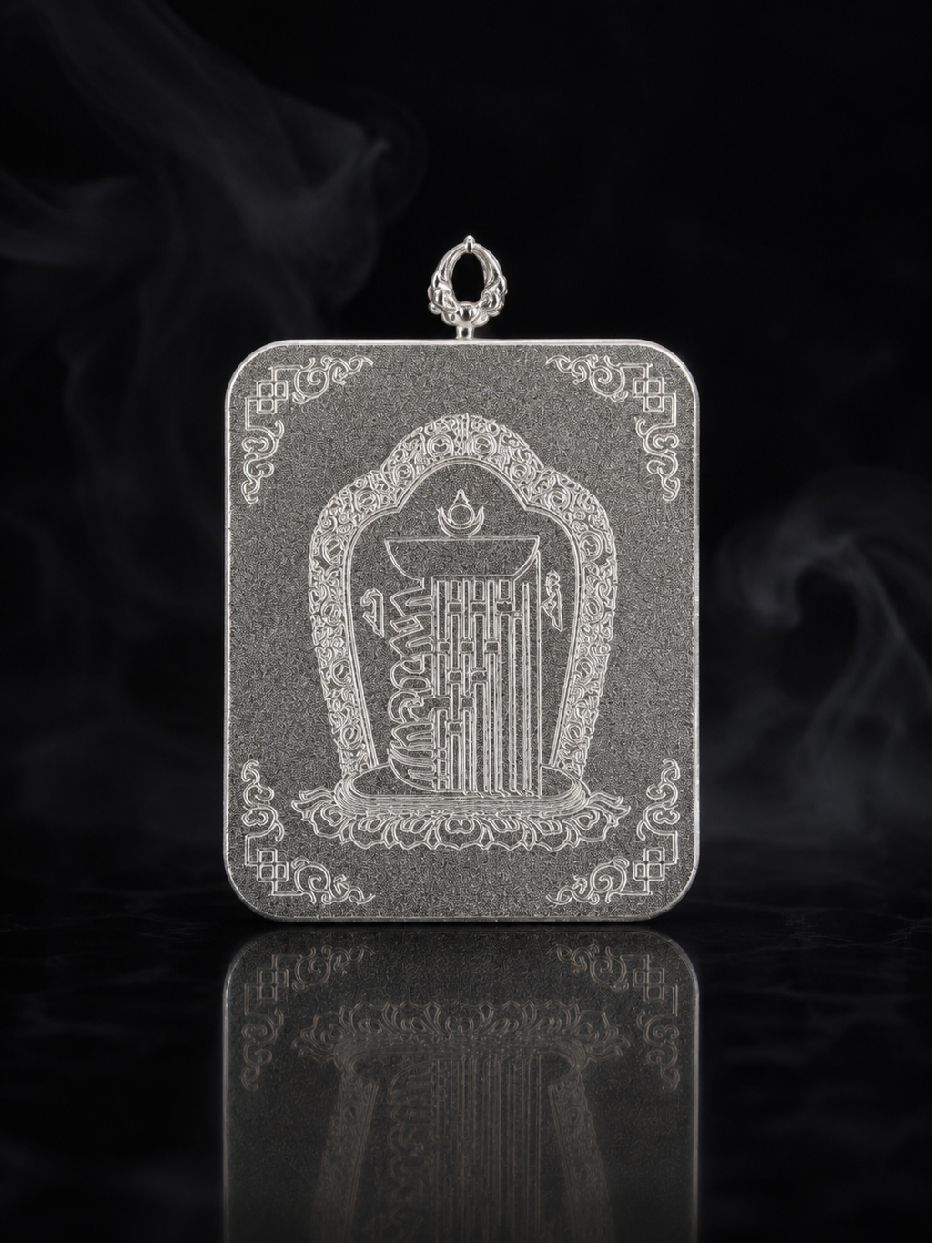 [Eight Guardians · Rooster Exclusive] Acalanatha Portable Thangka - Tibetan Pure Mineral Hand-painted with Tibetan Silver Frame