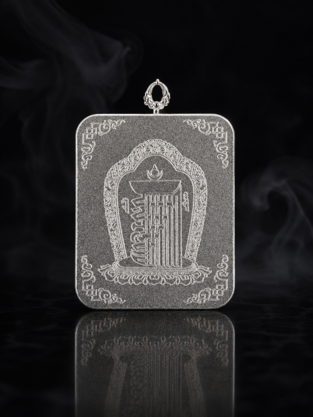 Acalanatha Tibetan Silver-Frame Thangka, Rooster Zodiac｜不动明王藏银边框唐卡