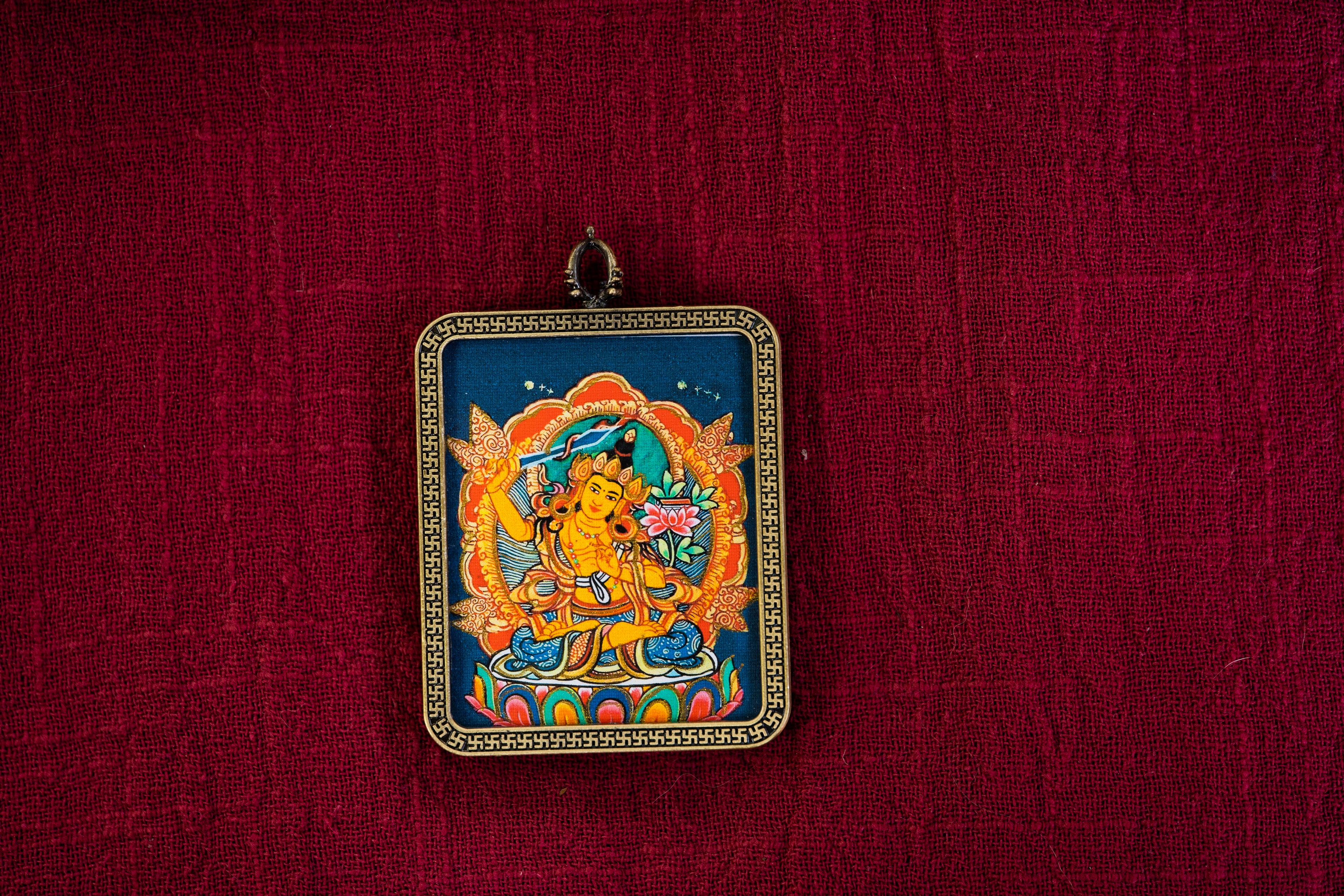 文殊菩萨随身唐卡 · 兔本命守护系列