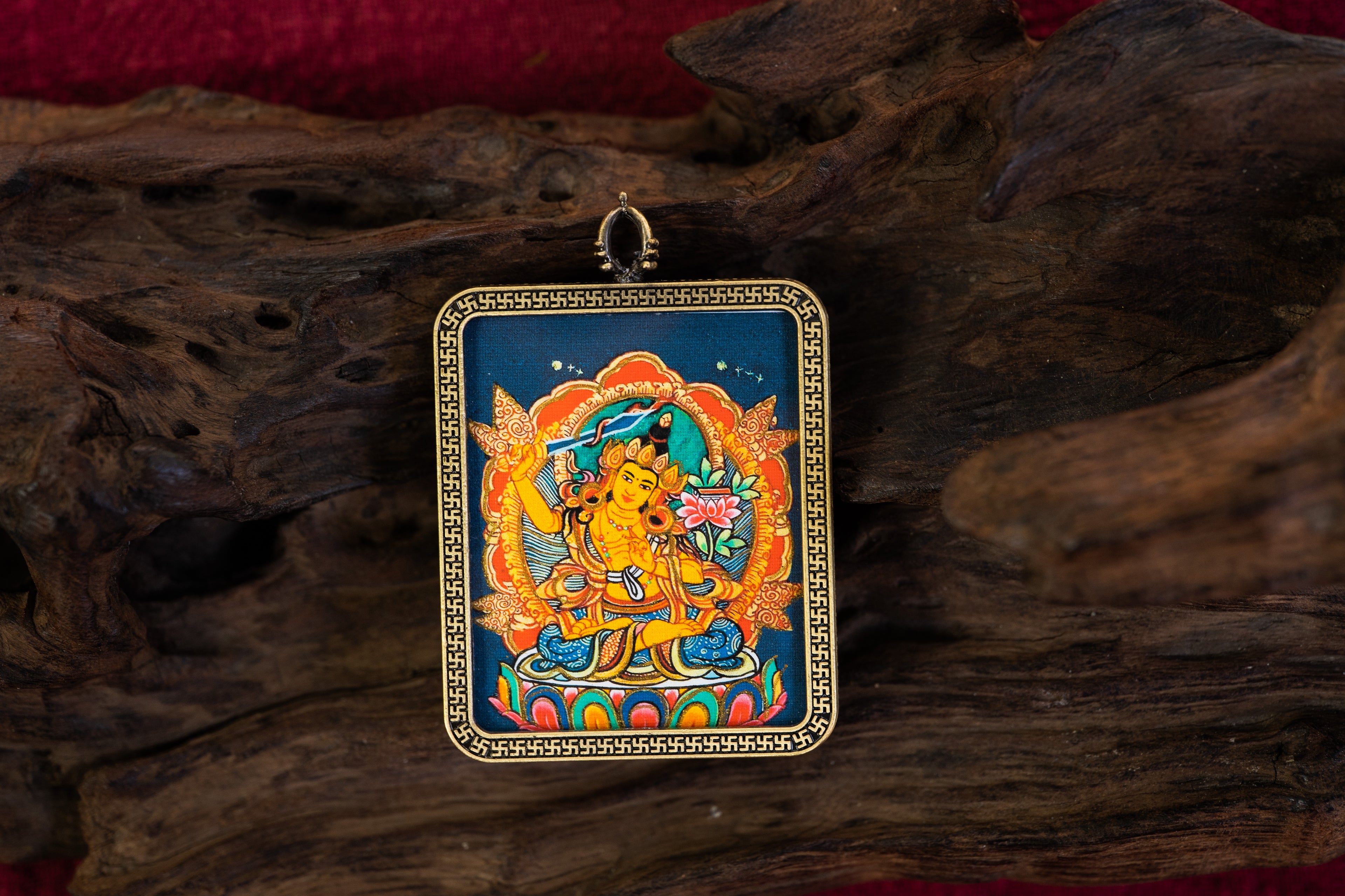 文殊菩萨随身唐卡 · 兔本命守护系列