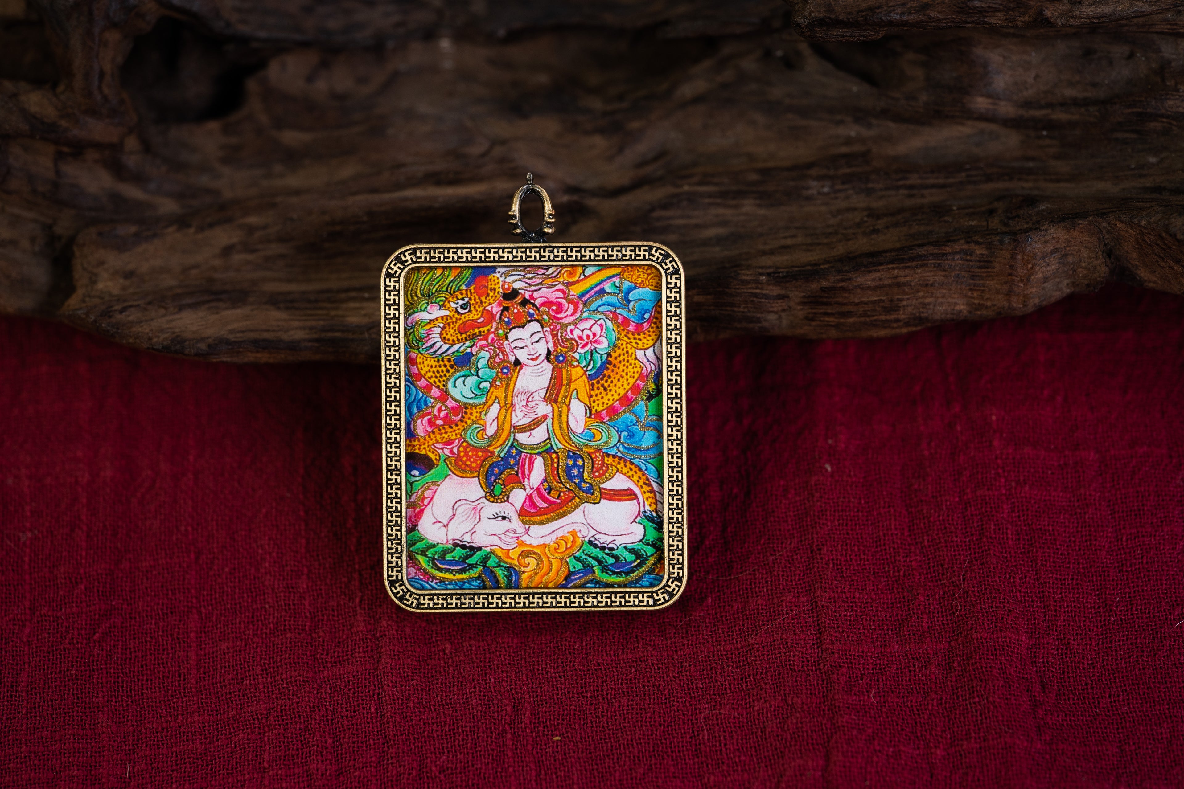 Samantabhadra Bodhisattva Portable Thangka · Dragon and Snake Zodiac Guardian Series