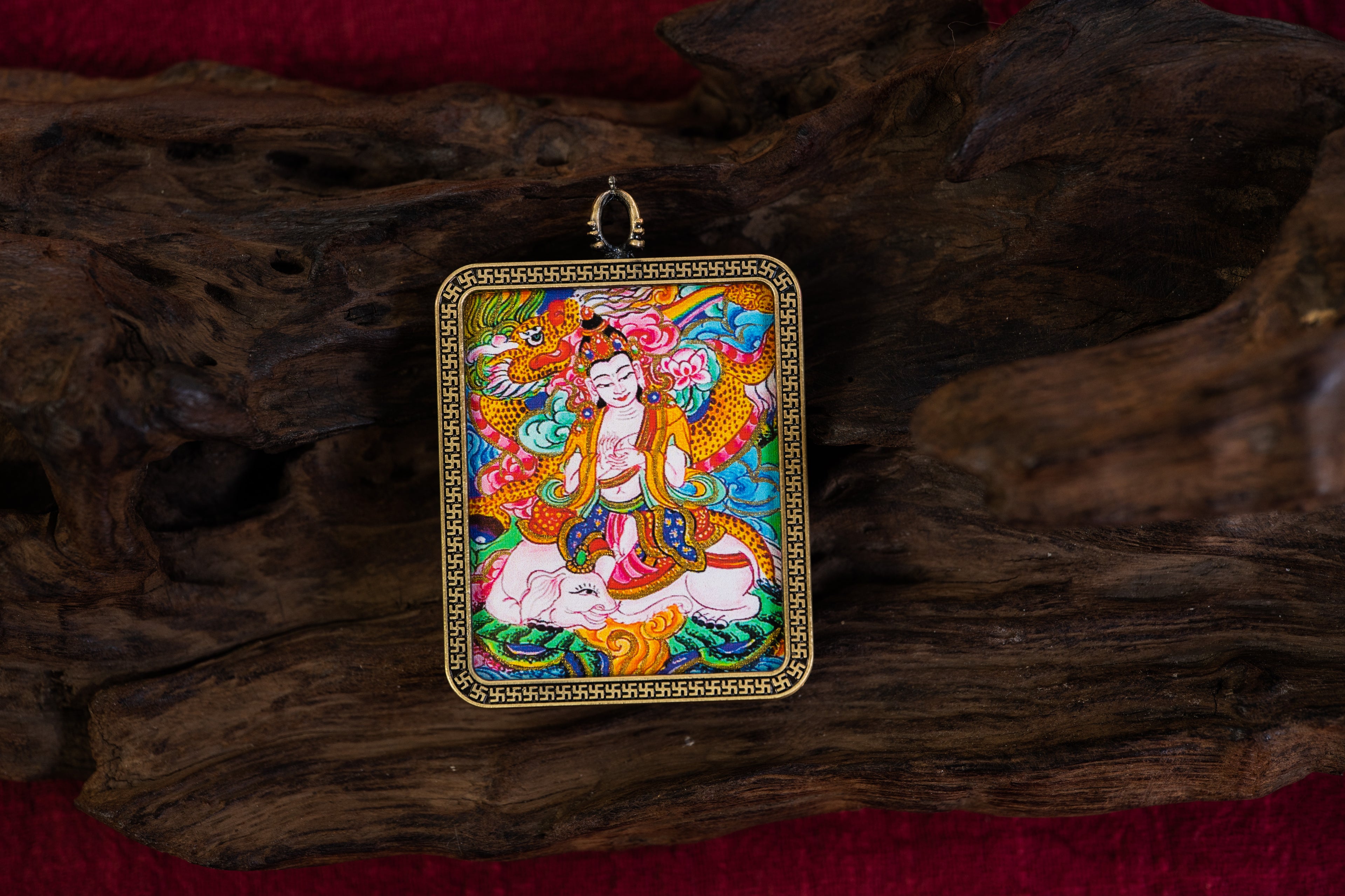 Samantabhadra Bodhisattva Portable Thangka · Dragon and Snake Zodiac Guardian Series