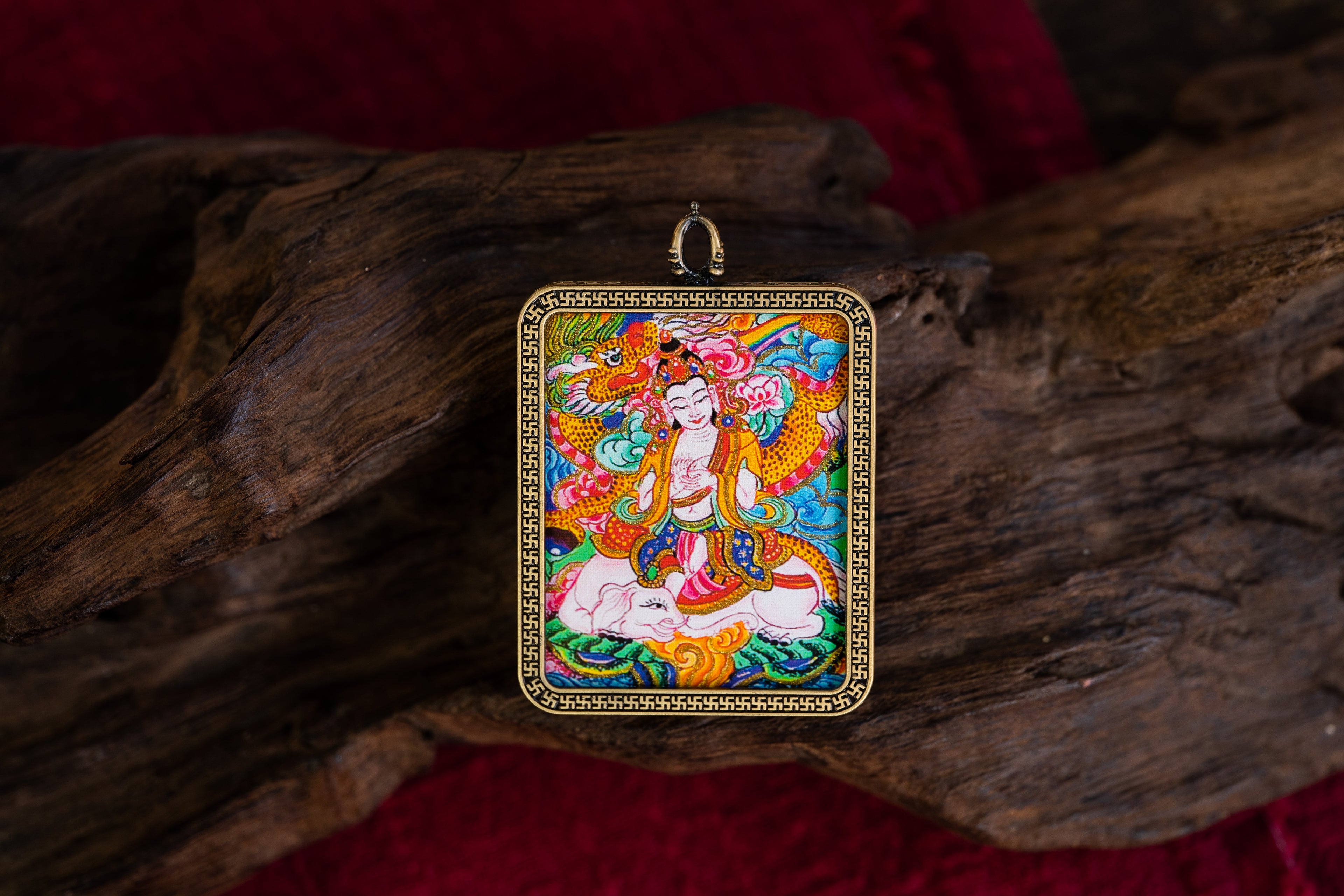 Samantabhadra Bodhisattva Portable Thangka · Dragon and Snake Zodiac Guardian Series