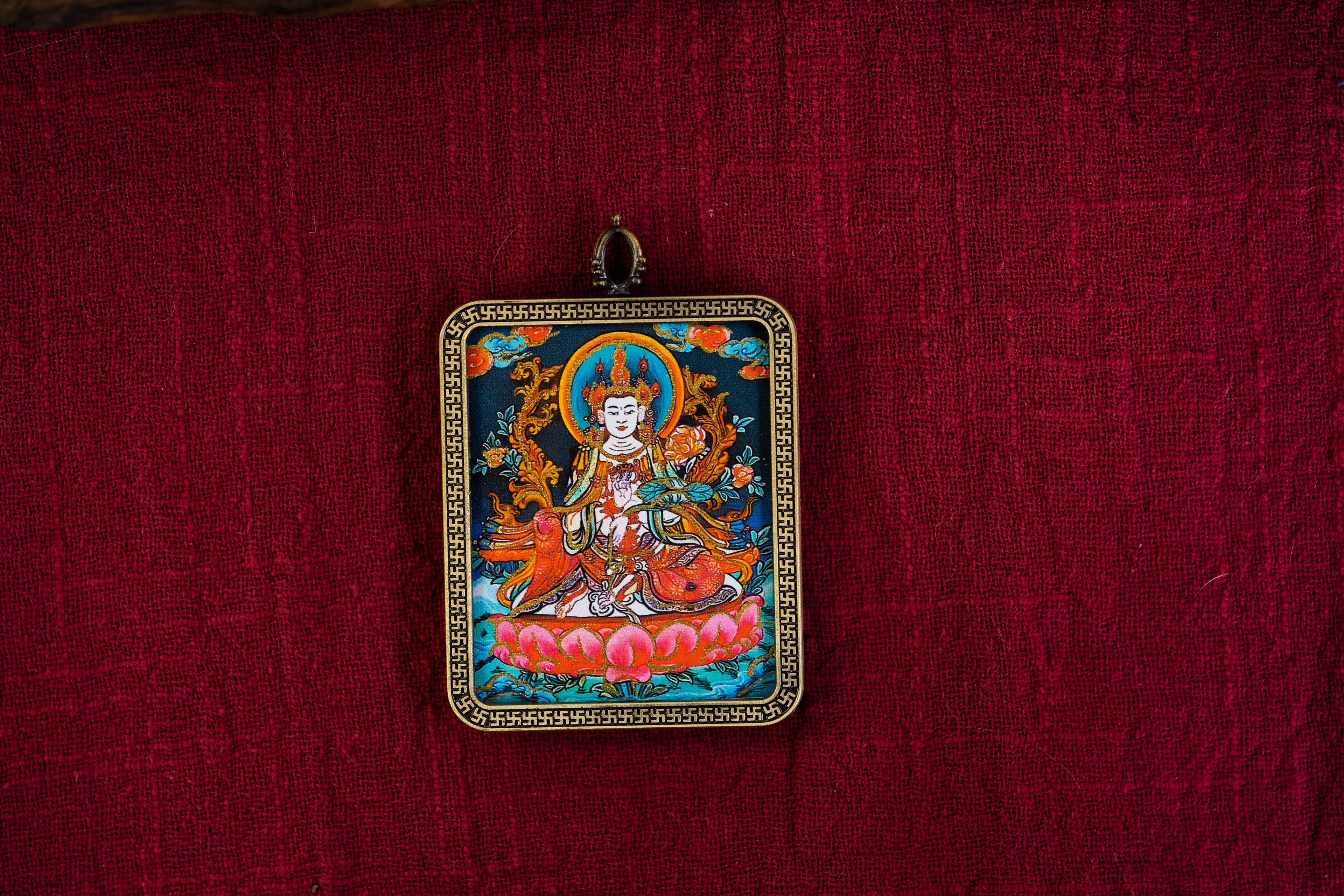 大势至菩萨随身唐卡 · 马本命守护系列