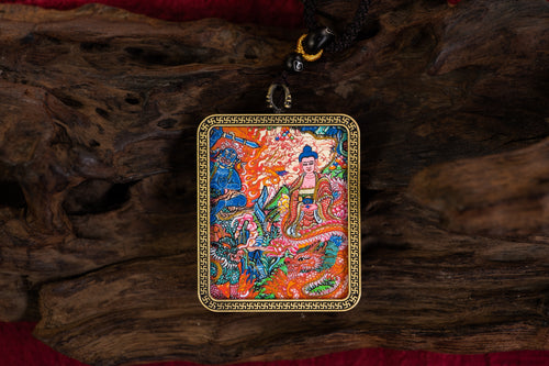 Amitabha Portable Thangka · Pig & Dog Zodiac Guardian Series