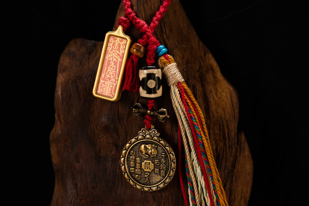Year of the Rat Tai Sui Peace Amulet Thangka