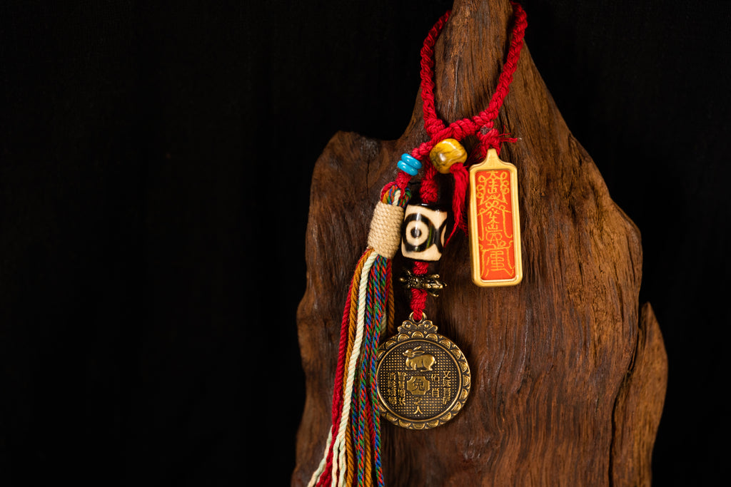 Rabbit Zodiac Talisman Thangka