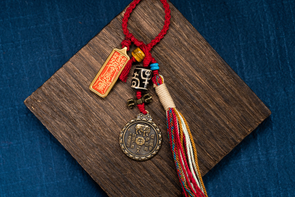 Rabbit Zodiac Talisman Thangka
