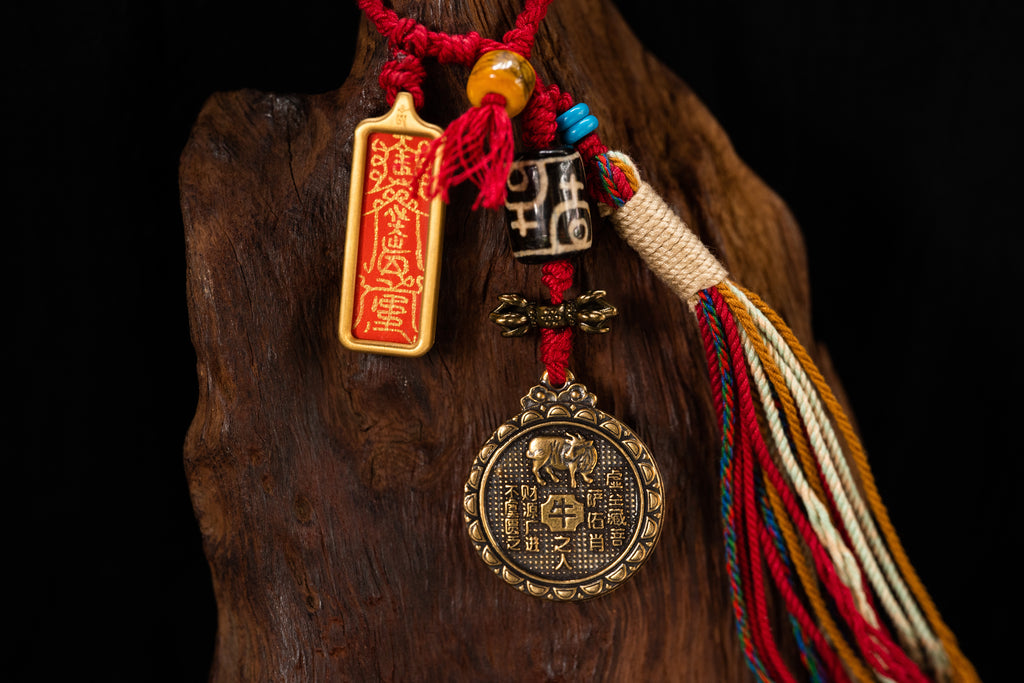Rabbit Zodiac Talisman Thangka