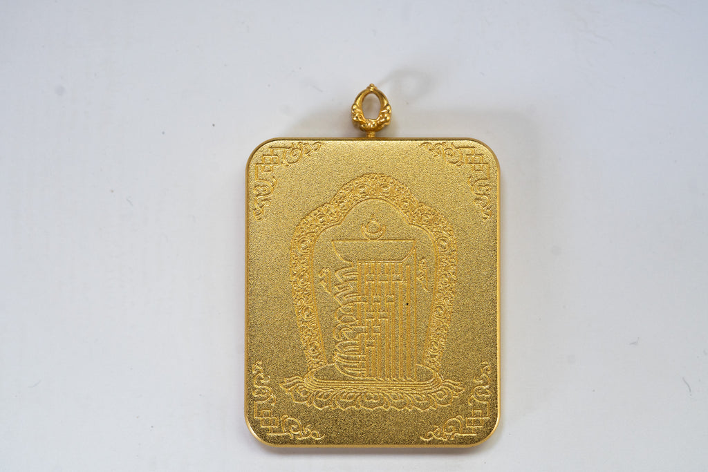 八大守护·灵狐系列 | 火焰九尾狐仙金边随身唐卡 纯手工矿物颜料 藏式护运灵兽