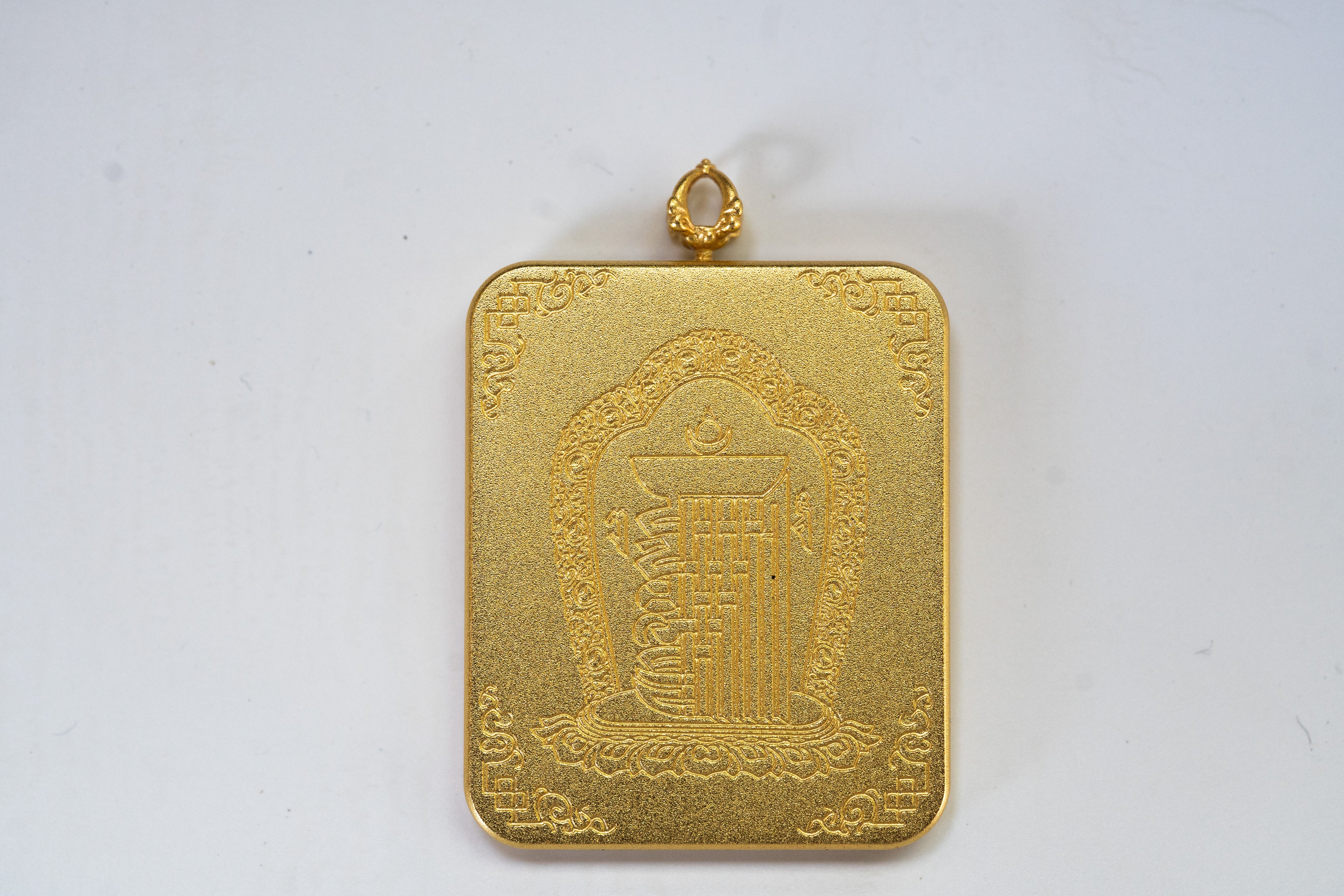 八大守护·灵狐系列 | 火焰九尾狐仙金边随身唐卡 纯手工矿物颜料 藏式护运灵兽