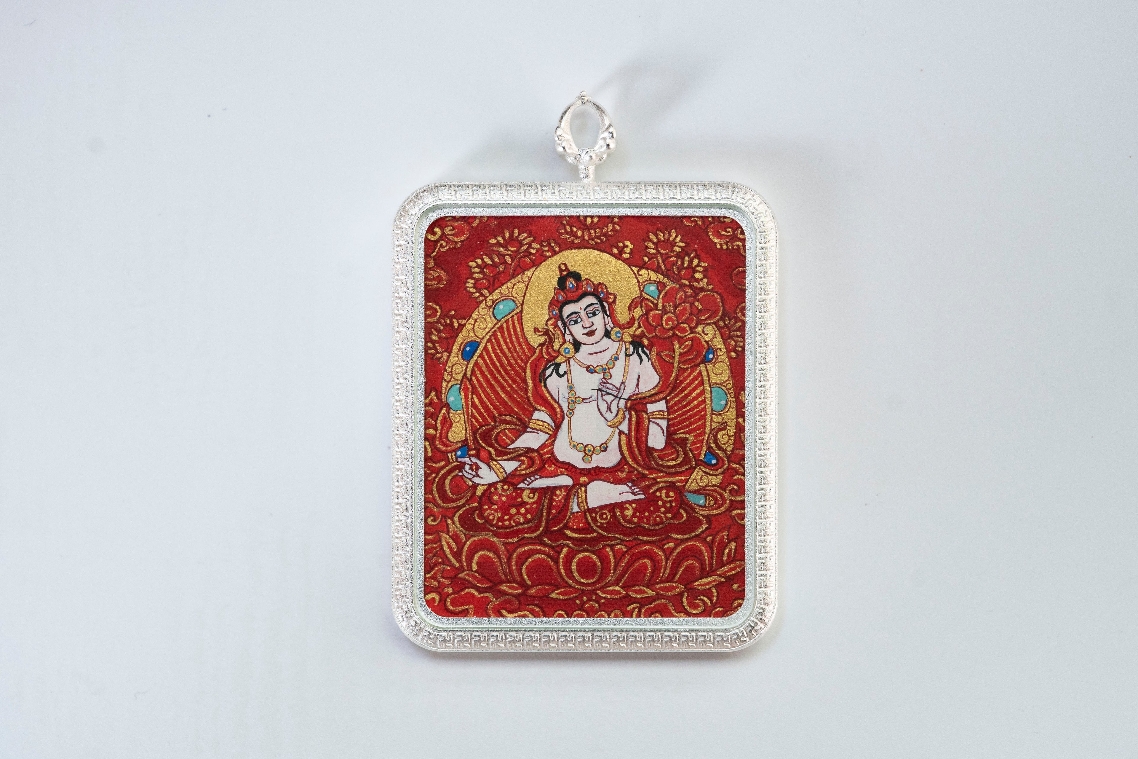 Red Thangka of Akasagarbha Bodhisattva for Personal Devotion · Ox and Tiger Zodiac Guardian Series