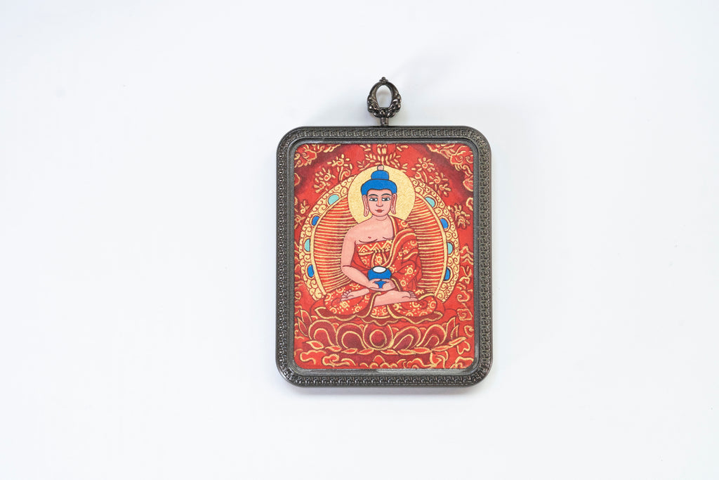 Red Amitābha & Yellow Jambhala Double-Sided Portable Thangka · Pig and Dog Zodiac Guardians Series